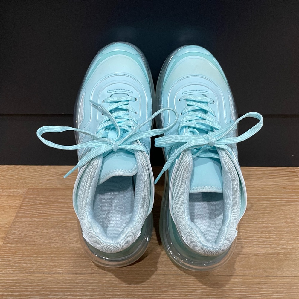 SHOES 53045 Bump'Air Platform Sneaker (Unisex) blue mint size 7.5 US/38 EU - Picture 5 of 13